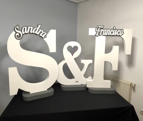 INICIALES DE BODA PERSONALIZADAS